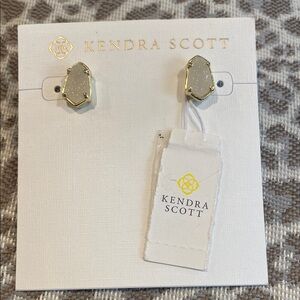 Kendra Scott Gold and Silver Stud Earrings
